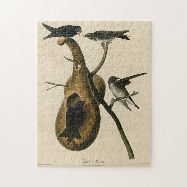 Lila Martin von Audubons Vögeln von Amerika Puzzle (Vertikal)