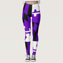 Lila Maryland-Flaggen-Leggings
