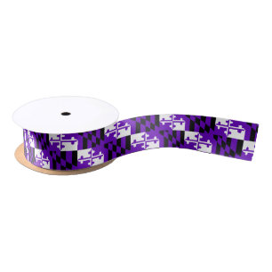 Lila Maryland-Flaggen-Satin-Band Satinband