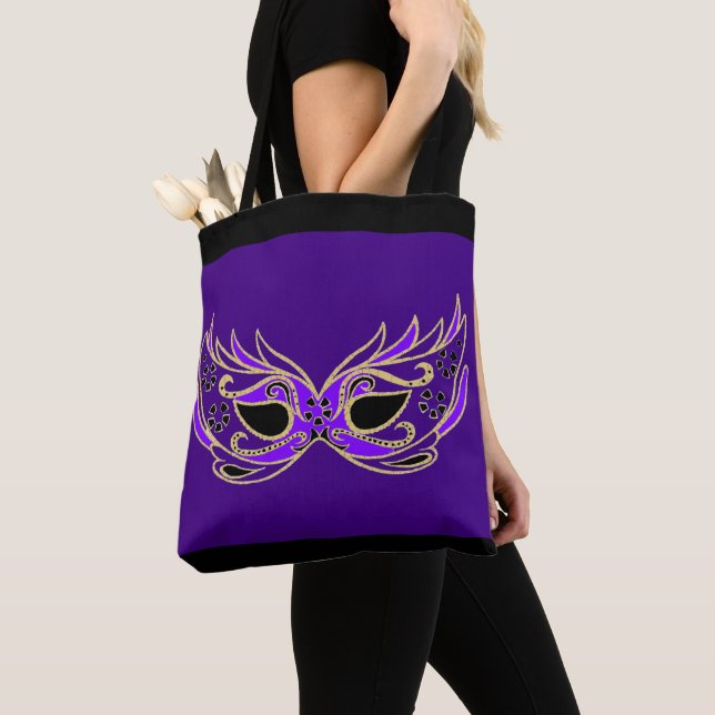 Lila Maskenball-Maske (Von Nahem)