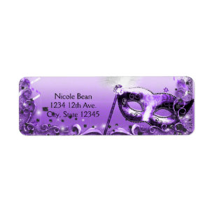 Lila Maskenball-Maske elegante Ballparty