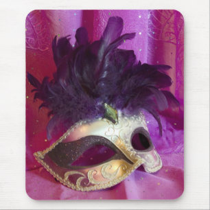 Lila Maskerade-Maske Mousepad