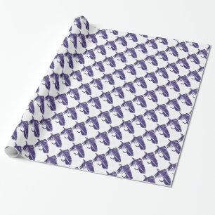 "Lila Matuka Streamer" Geschenkpapier