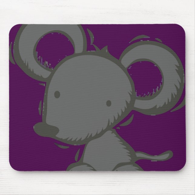 Lila Maus Mousemat Mousepad (Vorne)