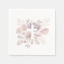 Lila-Mauve-Aquarell-Blumenkreuz