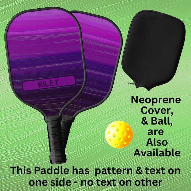 Lila Mauve Strive Add Name Monogram Team Pickleball Schläger (Von Creator hochgeladen)