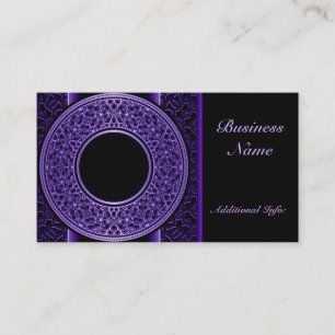 Lila Medaillon-Visitenkarte Visitenkarte