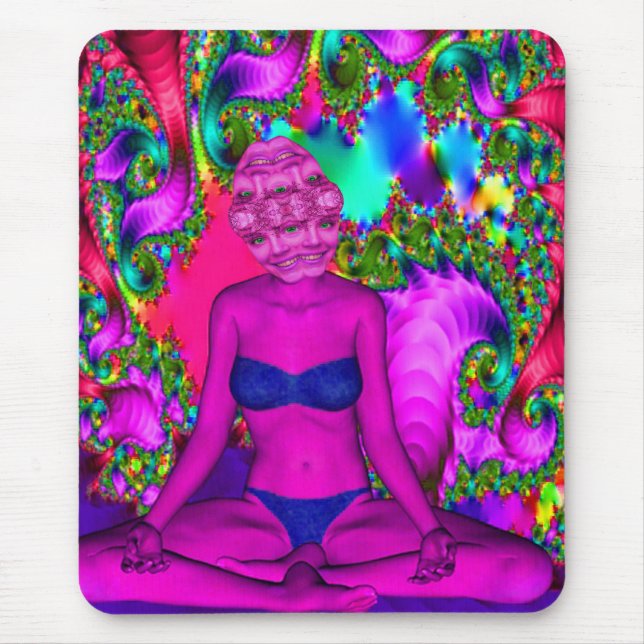 Lila Meditation Mousepad (Vorne)