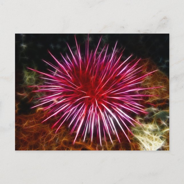 Lila Meer Urchin Postkarte (Vorderseite)