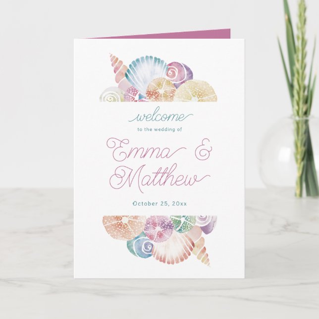 Lila Meeresfrüchte-Muschel Programm (Vorderseite)