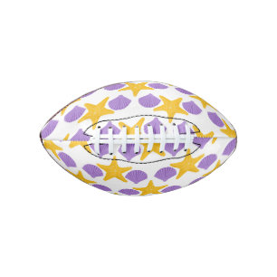 Lila Meeresmuscheln Gelbe Seesterne Meeresleben Football