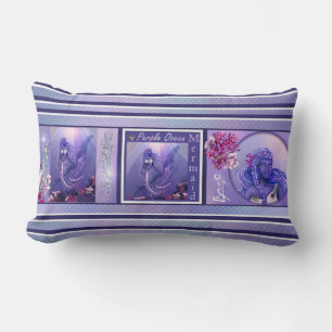 Lila Meerjungenkissen Lendenkissen