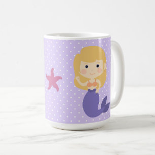 Lila Meerjungfrau Kaffeetasse