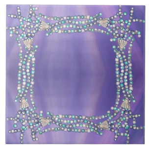 Lila Meerjungfrau Keramik Fliesen