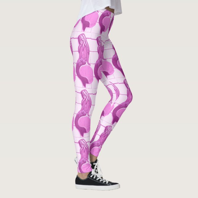 lila Meerjungfrau Leggings (Rechts)