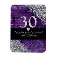 Lila Meerjungfrau Silber Glitter Alles Gute zum Ge