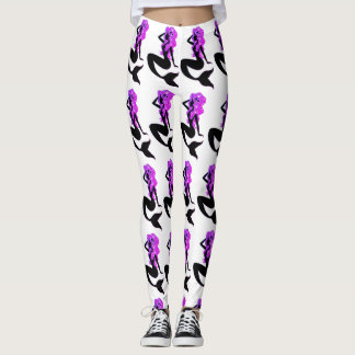 Lila Meerjungfrauyoga-Leggings Leggings