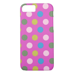 Lila Mehrfarbige Polka Dots Case-Mate iPhone Hülle