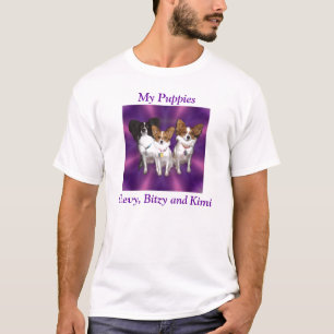 lila, meine Welpen, Chevy, Bitzy und Kimi T-Shirt