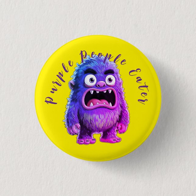 LILA MENSCHENFRESSER BUTTON (Vorderseite)