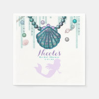 Lila Mermaid Beach Bling Geburtstagsparty Custom