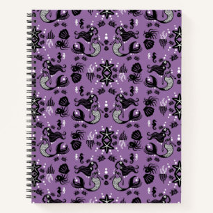 Lila Mermaid Fantasy Notizbuch