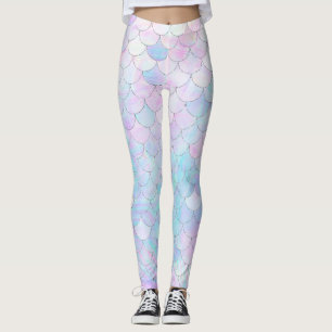 Lila Mermaid Holographic Iridescent Leggings