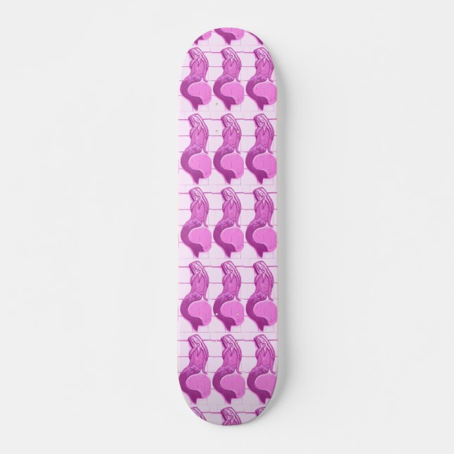 lila Mermaid-Skateboard Skateboard (Vorne)