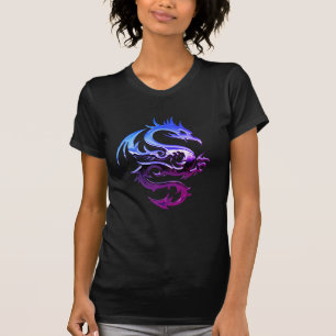 Lila Metalldrache T-Shirt