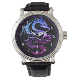 Lila Metallischer Drache Armbanduhr