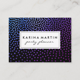 Lila metallisches, gesprenkeltes Muster Visitenkarte