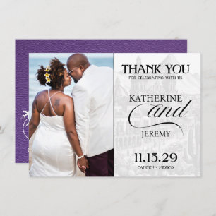 Lila Mexiko-Pass Dankeskarte