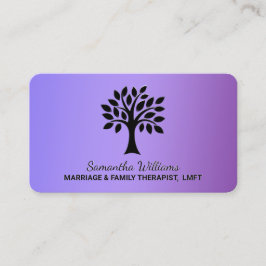 Lila MFT Ehe und Familientherapeut Visitenkarte