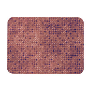 Lila Micro Dots auf Grunge Pink Magnet