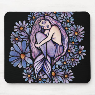 Lila Milchschlafhilfe Mousepad