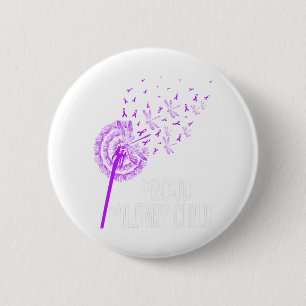 Lila militärische Kinder Button