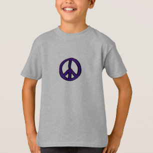 Lila Mini des Friedenszeichens - T-Shirt