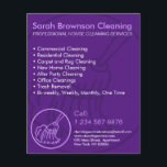 Lila Minimaler Zuhause-Reinigungsservice Flyer<br><div class="desc">Lila Minimaler Zuhause-Reinigungsservice</div>