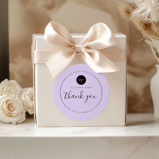 Lila Minimalistische Ästhetik Vielen Dank Circle Runder Aufkleber