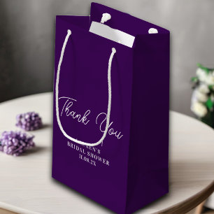 Lila Minimalistisches Brautparty Vielen Dank Kleine Geschenktüte