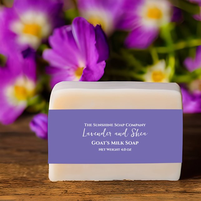 Lila Minimalistisches Seifenband Einladungsbanderole (Von Creator hochgeladen)