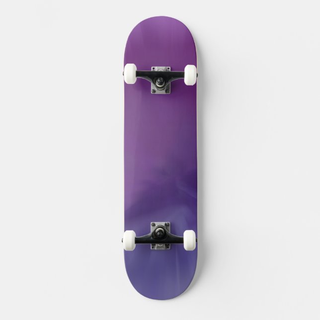 Lila Mist Abstrakt Skateboard (Vorderseite)