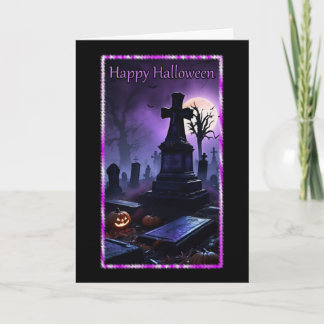 Lila Mist-Friedhofskarte Karte