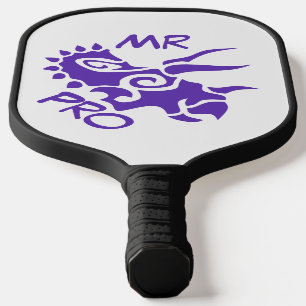 Lila Mister Pro Triceratops Geschickte Antike Pickleball Schläger