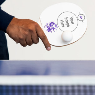 Lila Mister Pro Triceratops Geschickte Antike Tischtennis Schläger