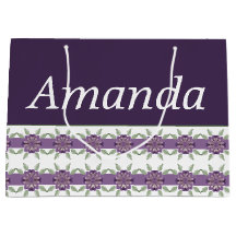 Lila mit Blumenmuster