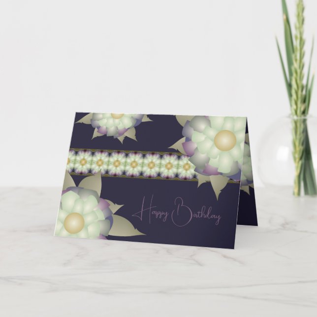 Lila mit Gold Karte (Vorderseite)