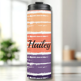 Lila Mit Monogramm Thermosbecher