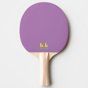 Lila Mit Monogramm Tischtennis Schläger