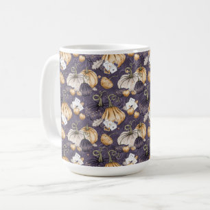 LILA MIT ORANGE CREAM & LILA PUMPKINS KAFFEETASSE